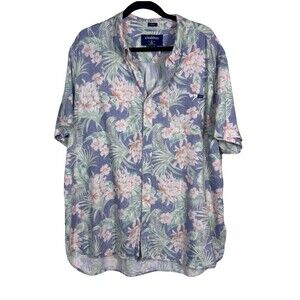 Chubbies Size 2XL Muted Friday Life in Pardise Reverse Print Hawaiian Shirt EUC